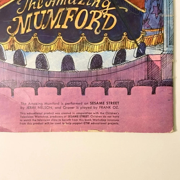 Vintage 1972 Sesame Street The Mumford and Grover Book Subtracting Trick - Picture 12 of 12